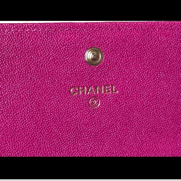 Chanel Dark Pink Caviar Medium Wallet - Picture 6 of 10
